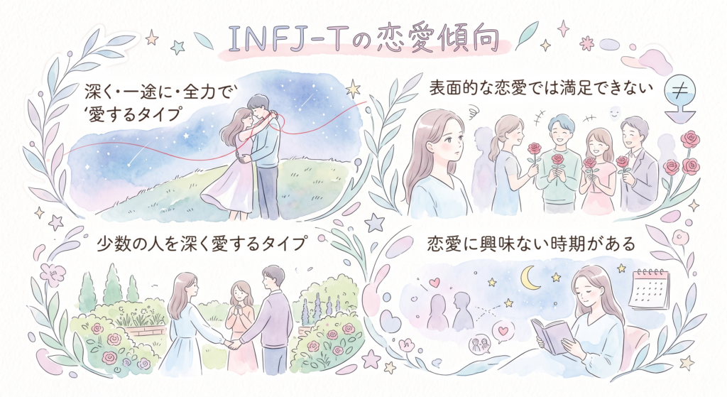 INFJ-Tの恋愛傾向は深く一途に本質的なものを求める