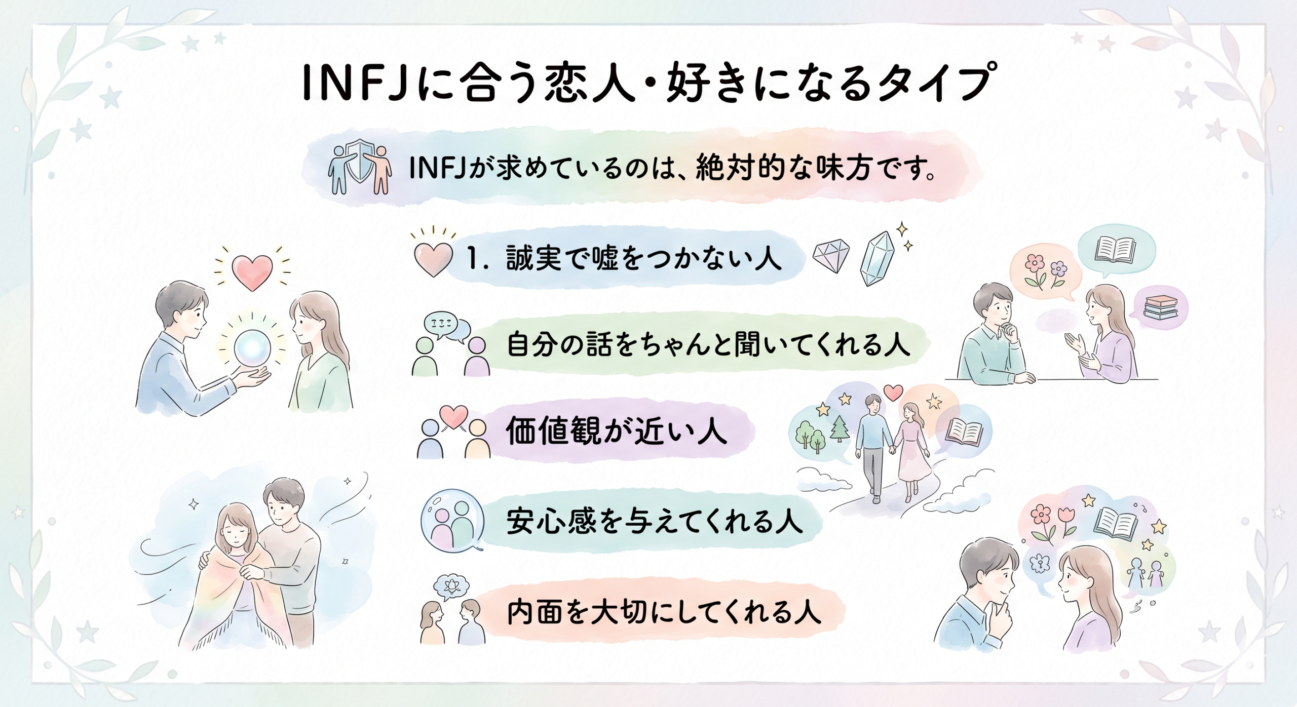 INFJが求めているタイプ