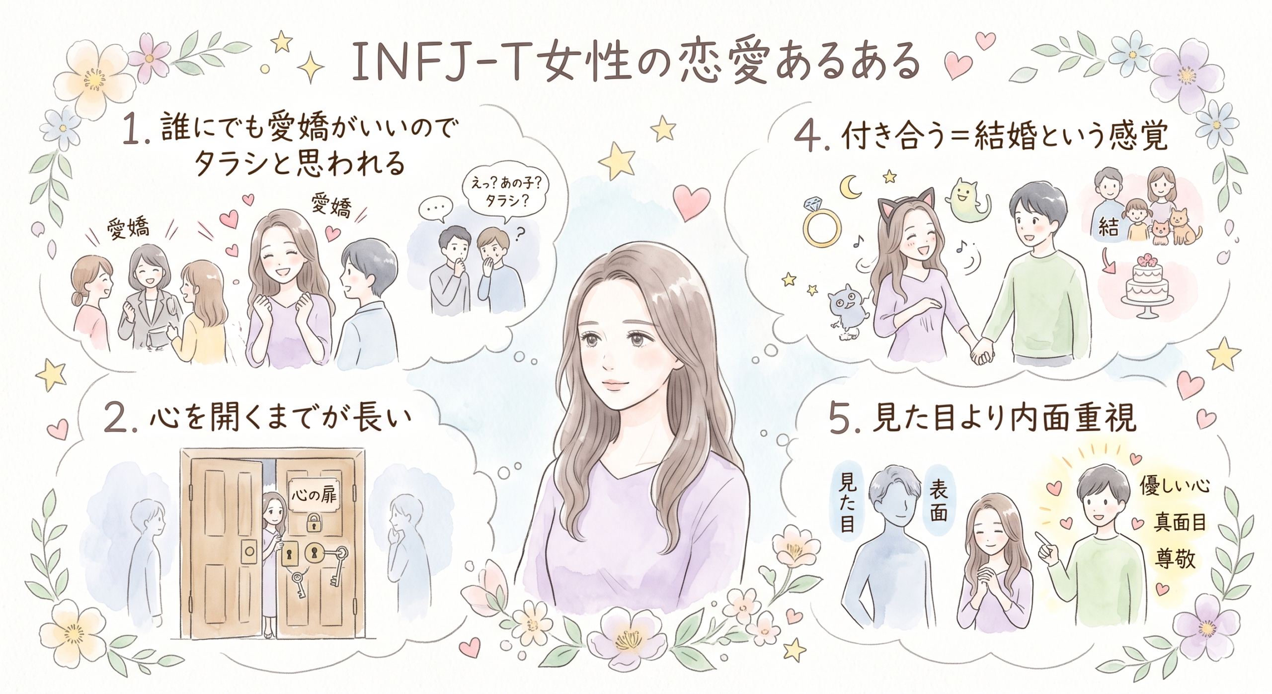 INFJーTは付き合う＝結婚