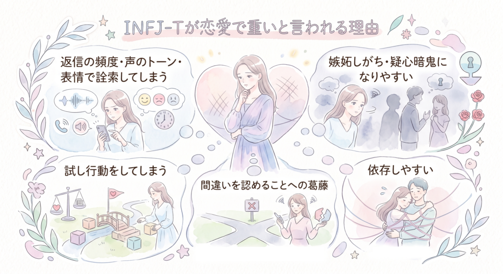 INFJ-Tが恋愛で重いと言われる理由はその特性から